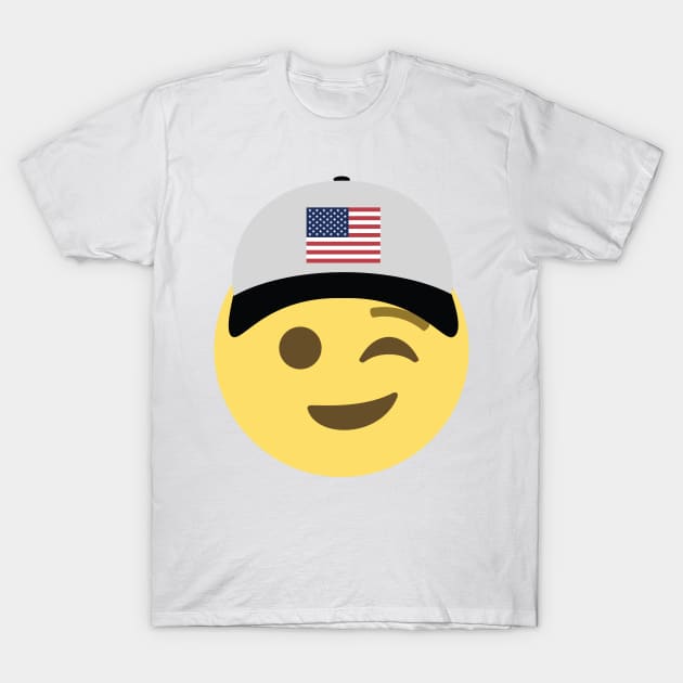 United States Emoji Baseball Hat T-Shirt by Ethan718